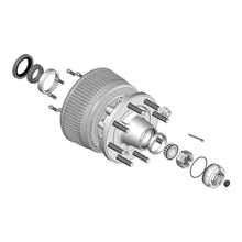 Load image into Gallery viewer, CURT 85373828 Trailer Axle Oil and Dust Cap with Set Screw - 8,000 lbs. Clear