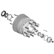 Load image into Gallery viewer, CURT 85373828 Trailer Axle Oil and Dust Cap with Set Screw - 8,000 lbs. Clear