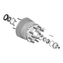 Load image into Gallery viewer, CURT 85373829 Threaded Dust Cap with Rubber Plug, O-Ring, 4" Diameter, 10,000-16,000-lb. Axles
