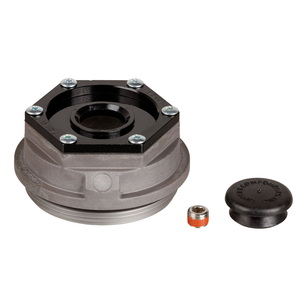 CURT 85373929 Threaded Dust Cap with Rubber Plug & O-Ring, 2-7/8" Diameter, 8,000-lb. Axles
