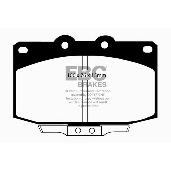 86-89-Mazda-Rx7-2.4-(1.3-Rotary)(Vented-Rear-Rotors)-Greenstuff-Front-Brake-Pads