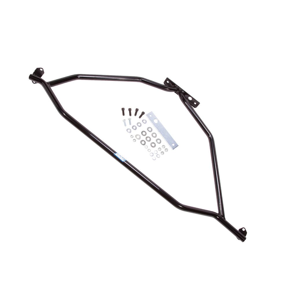 86-93-Mustang-5.0-Tubular-Strut-Tower-Brace---Black-Powdercoat-Finish