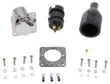 Load image into Gallery viewer, Zerostart 8605688 Wthrprf Field-wired receptacle, 120V 15A, Chrome plated 4 hole square mtg flng