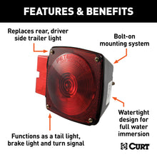 Load image into Gallery viewer, CURT 53453 Submersible Driver-Side Combination Trailer Light - Truck Part Superstore