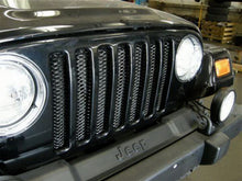 Load image into Gallery viewer, Rampage 86514 Single Piece 3D Grille for Select Jeep TJ, Jeep Wrangler