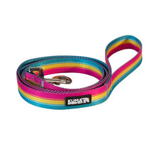 Load image into Gallery viewer, KUMA 866-KM-BTL-LP Backtrack Dog Leash - Lollipop - Yellow/Pink/Teal