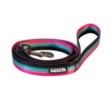 Load image into Gallery viewer, KUMA 866-KM-BTL-VC Backtrack Dog Leash - Vice - Black/Pink/Teal