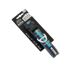 Load image into Gallery viewer, KUMA 867-KM-BTCL-NM-S Backtrack Dog Collar - Small - 11-14&quot; -Navy/Mint
