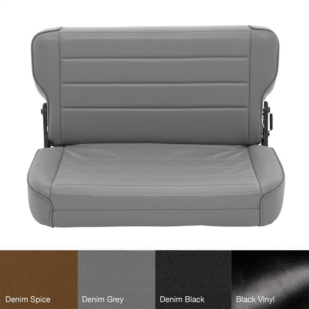 8695-Cj--Wrangler-(Yj)-Seat-Rear-Fold--Tumble-Denim-Gray