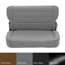 Load image into Gallery viewer, 8695-Cj--Wrangler-(Yj)-Seat-Rear-Fold--Tumble-Denim-Gray
