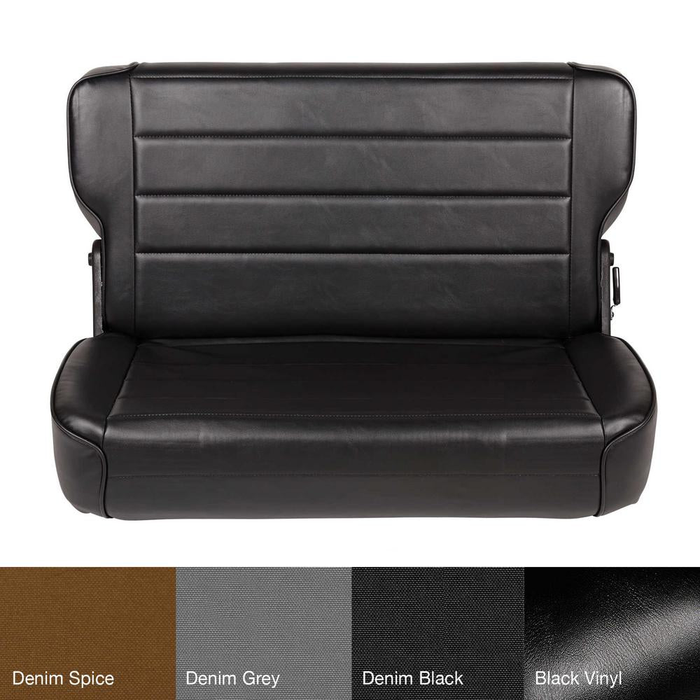 8695-Cj--Wrangler-(Yj)-Seat-Rear-Fold--Tumble-Vinyl-Black