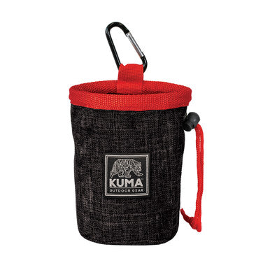 KUMA 869-KM-GDTP-RB Good Dog Treat Pouch - Carbon/Red