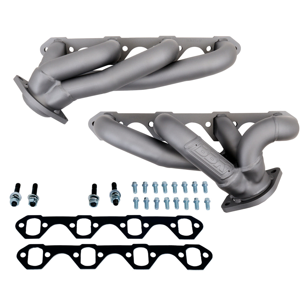87-95-Ford-F150-Truck-5.0-302-Shorty-Unequal-Length-Exhaust-Headers---1-58-Titanium-Ceramic