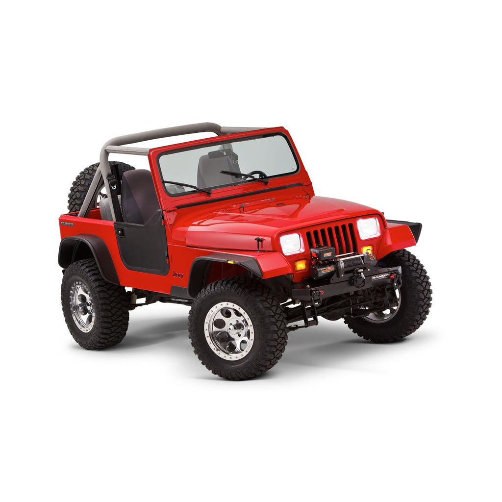 87-95-Jeep-Wrangler-Flat-Style-Flares-4Pc-Excludes-Renegade---Black