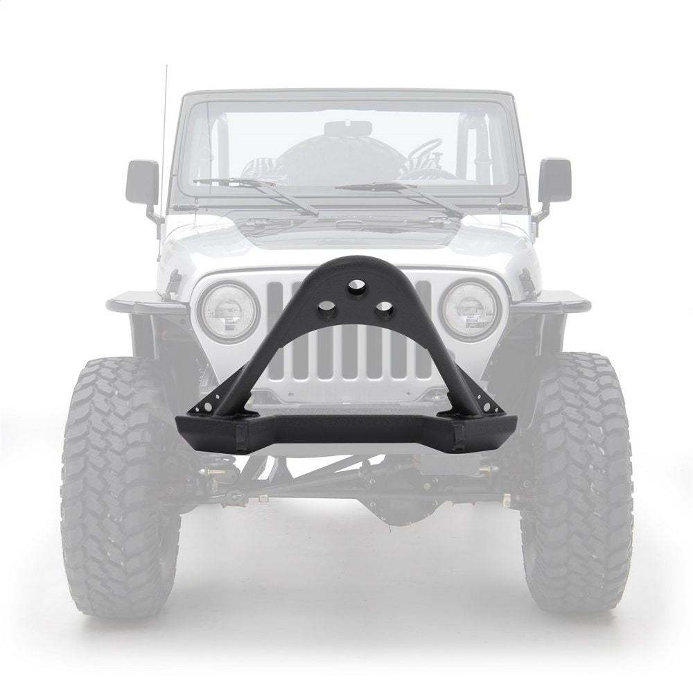 8706-Jeep-Wrangler-Rubicon-And-Unlimited-Src-Front-Stinger-Bumper-WDring-Mounts;-Black-Textured