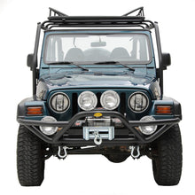 Load image into Gallery viewer, 8706-Wrangler-YjTjLj-Src-Front-Grille-Guard-Bumper-WDring-Mountsblack-Texture