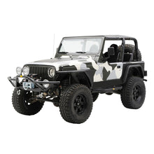 Load image into Gallery viewer, 8706-Wrangler-YjTjLj-Src-Front-Grille-Guard-Bumper-WDring-Mountsblack-Texture