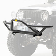 Load image into Gallery viewer, 8706-Wrangler-YjTjLj-Src-Front-Grille-Guard-Bumper-WDring-Mountsblack-Texture