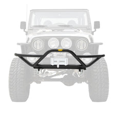 Load image into Gallery viewer, 8706-Wrangler-YjTjLj-Src-Front-Grille-Guard-Bumper-WDring-Mountsblack-Texture