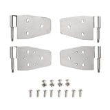 Smittybilt 7441 Door Hinges - Stainless Steel - Set Of 4 - For Half Steel Doors