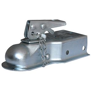 Husky Towing 87072 Strait 3" Wide Chanl Mnt Bolt-On 2K LB Gross Wt Cap 1-7/8" ball Wedge Latch Raw