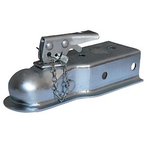Husky Towing 87075 Strait 3" Wide Channel Mnt Bolt-On 3500 LB Gross Wt Cap 2" Ball Wedge Latch Raw