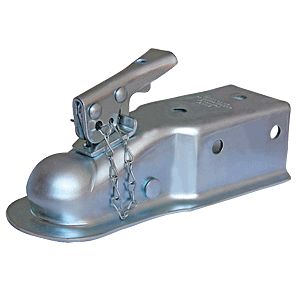 Husky Towing 87076 Strait 3" Wide Channel Mnt Bolt-On 6K Gross Wt Cap 2" Ball Wedge Latch Raw