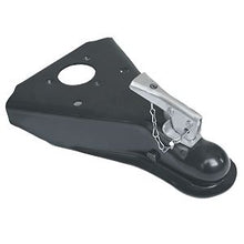 Load image into Gallery viewer, Husky Towing 87077 Weld On To50 Deg Angle Frames 5K Gross Wt Cap 2" Ball Wedge Latch &amp; Chain Black
