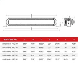 Rigid Industries 873213 WHITE RDS-SERIES PRO 30in. SPOT