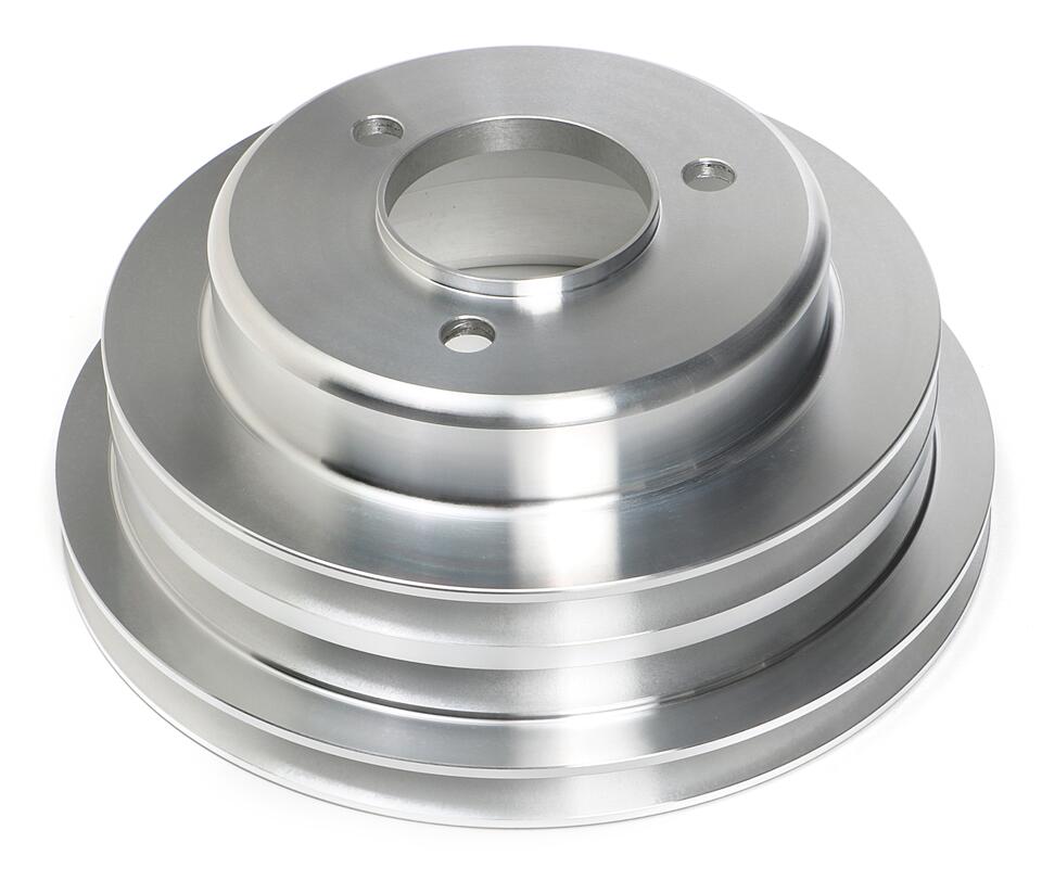 Crankshaft-Pulley-Aluminum-Bb-Chevy-Lwp-Machined-Finish