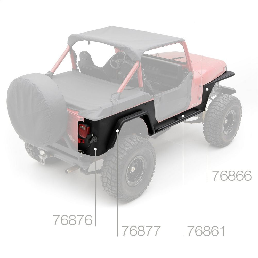 8795-Wrangler-Yj-2-Door-Xrc-Rear-Corner-Guards-Black-Textured