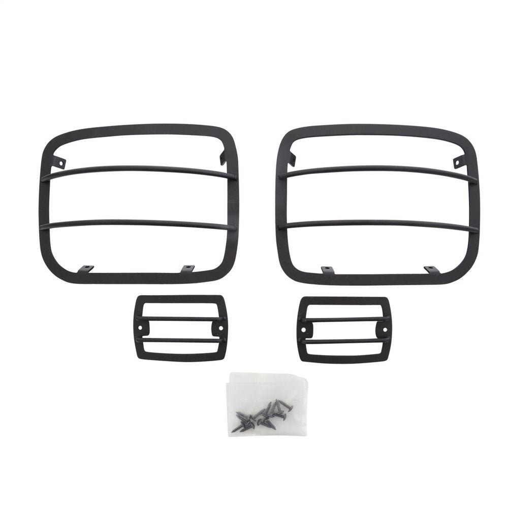 8795-Wrangler-(Yj)-Euro-Head-Light-Guards-Black-4-Piece