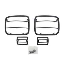Load image into Gallery viewer, 8795-Wrangler-(Yj)-Euro-Head-Light-Guards-Black-4-Piece