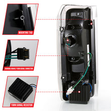 Load image into Gallery viewer, 8796-F150F250F350F4508896-Bronco-Led-Tail-Lights-Black-Housing-Clear-Lens