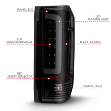 Load image into Gallery viewer, 8796-F150F250F350F4508896-Bronco-Led-Tail-Lights-Black-Housing-Smoke-Lens