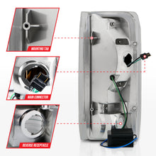 Load image into Gallery viewer, 8796-F150F250F350F4508896-Bronco-Led-Tail-Lights-Chrome-Housing-Clear-Lens