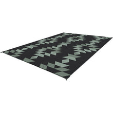 Load image into Gallery viewer, KUMA 879-KM-MB-SG-9 Monterrey Boho Outdoor Mat - 9&#39; x 9&#39; (Sage/Black)
