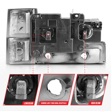Load image into Gallery viewer, 88-98-Chevrolet-C1500-Crystal-Headlights-Chrome-W-Signal-And-Side-Marker-Lights