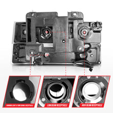 Load image into Gallery viewer, 88-98-Chevrolet-C1500-Crystal-Headlights-W-Light-Bar-Black-Housing-W-Signal-Side-Markers-8Pcs