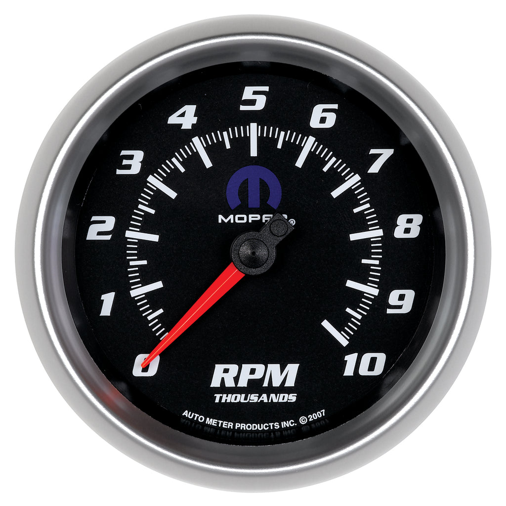 AutoMeter 880024 GAUGE, TACHOMETER, 3 3/8", 10K RPM, IN-DASH, BLACK, MOPAR