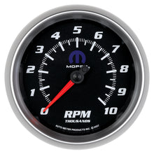 Load image into Gallery viewer, AutoMeter 880024 GAUGE, TACHOMETER, 3 3/8", 10K RPM, IN-DASH, BLACK, MOPAR