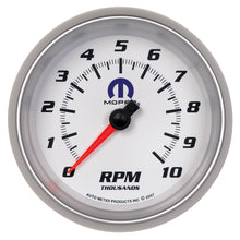 Load image into Gallery viewer, AutoMeter 880038 GAUGE, TACHOMETER, 3 3/8", 10K RPM, IN-DASH, WHITE, MOPAR