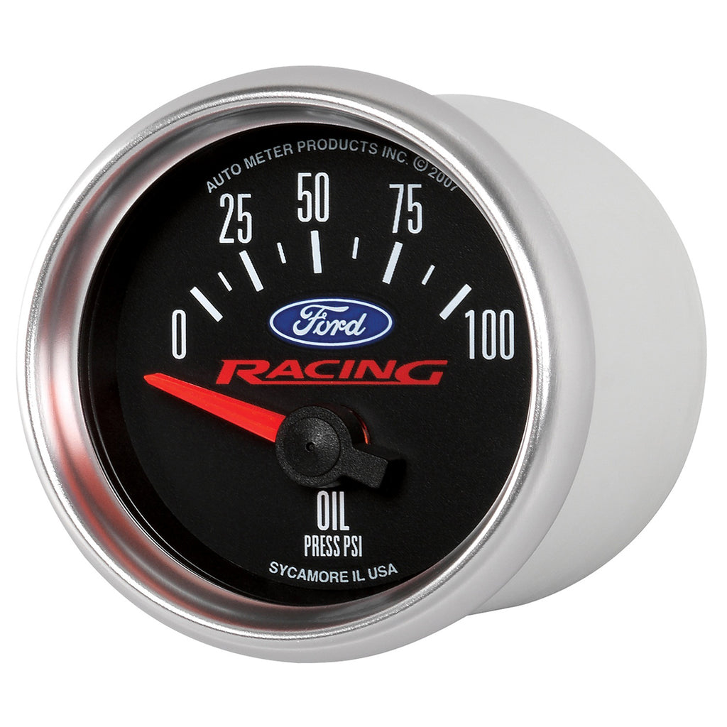 AutoMeter 880076 GAUGE, OIL PRESS, 2 1/16" , 100PSI, ELEC, FORD RACING