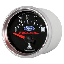 Load image into Gallery viewer, AutoMeter 880076 GAUGE, OIL PRESS, 2 1/16" , 100PSI, ELEC, FORD RACING