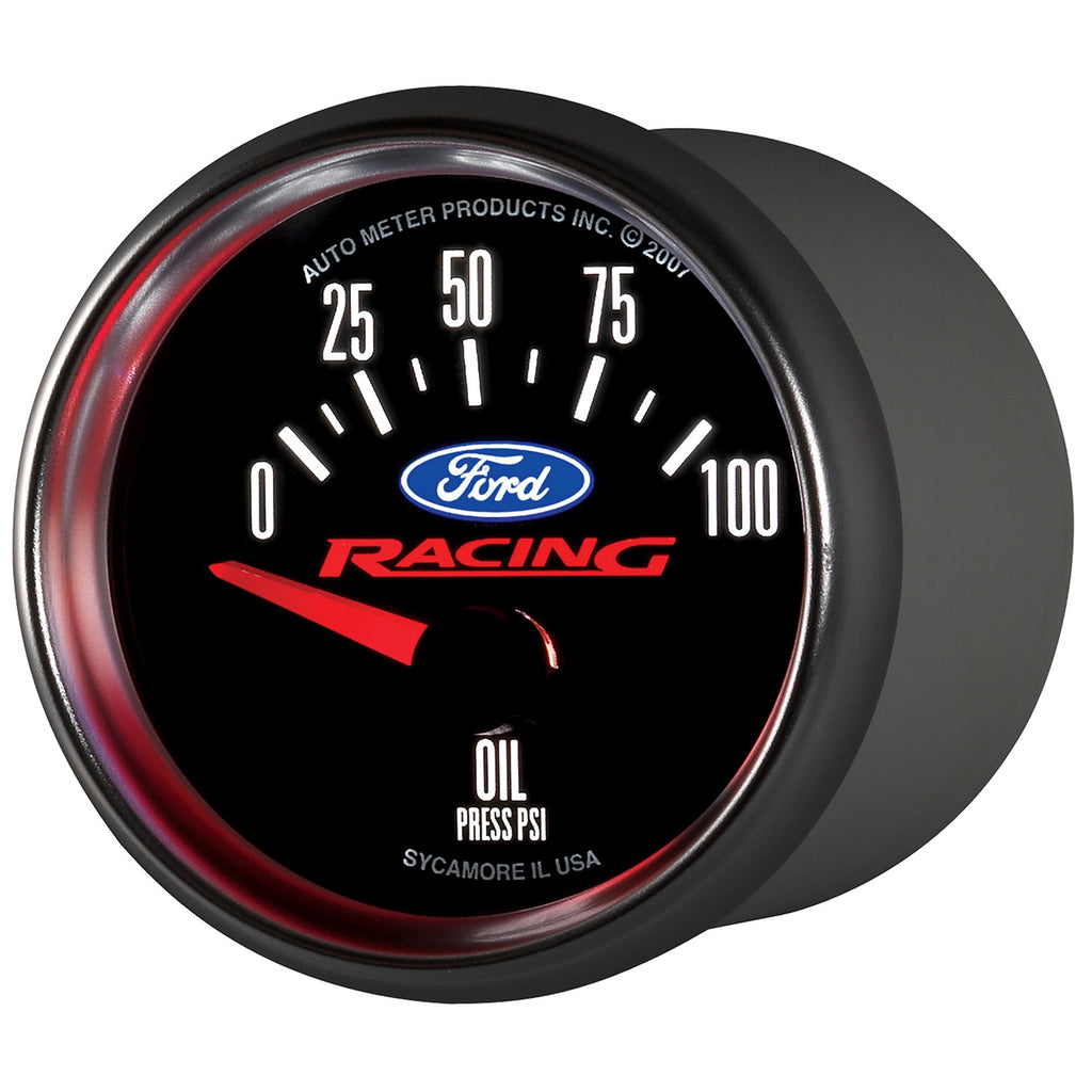 AutoMeter 880076 GAUGE, OIL PRESS, 2 1/16" , 100PSI, ELEC, FORD RACING