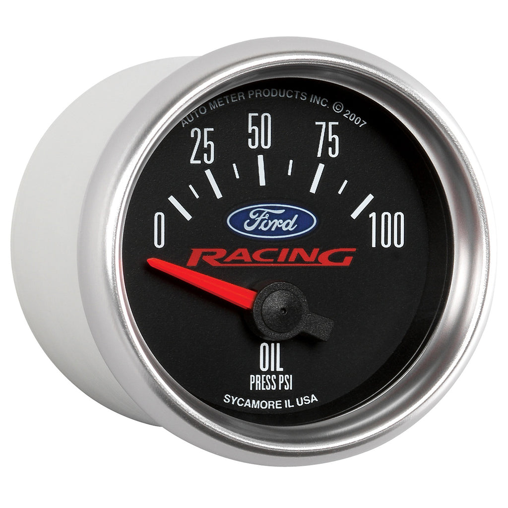 AutoMeter 880076 GAUGE, OIL PRESS, 2 1/16" , 100PSI, ELEC, FORD RACING