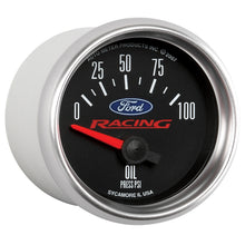 Load image into Gallery viewer, AutoMeter 880076 GAUGE, OIL PRESS, 2 1/16" , 100PSI, ELEC, FORD RACING
