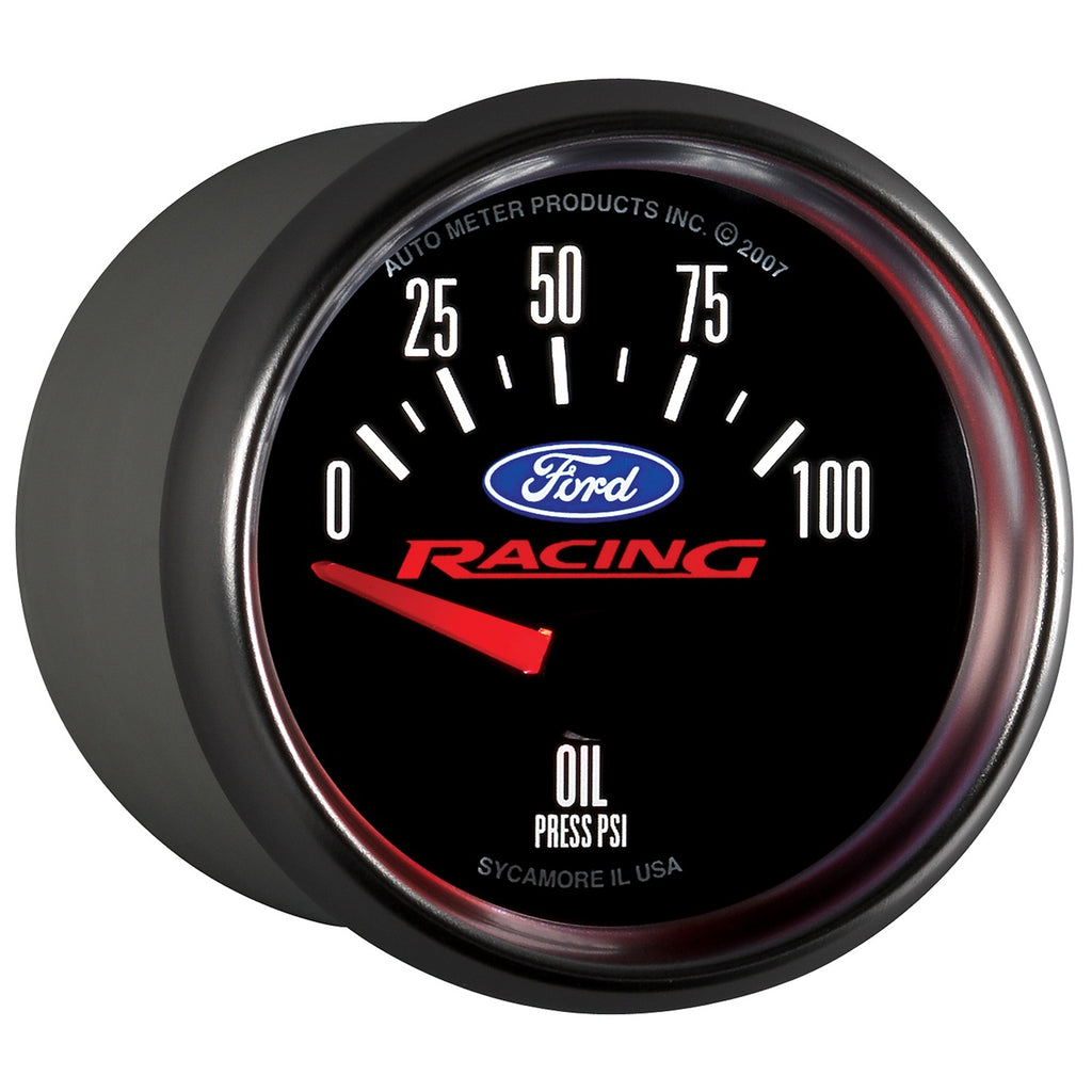 AutoMeter 880076 GAUGE, OIL PRESS, 2 1/16" , 100PSI, ELEC, FORD RACING