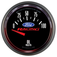 Load image into Gallery viewer, AutoMeter 880076 GAUGE, OIL PRESS, 2 1/16" , 100PSI, ELEC, FORD RACING