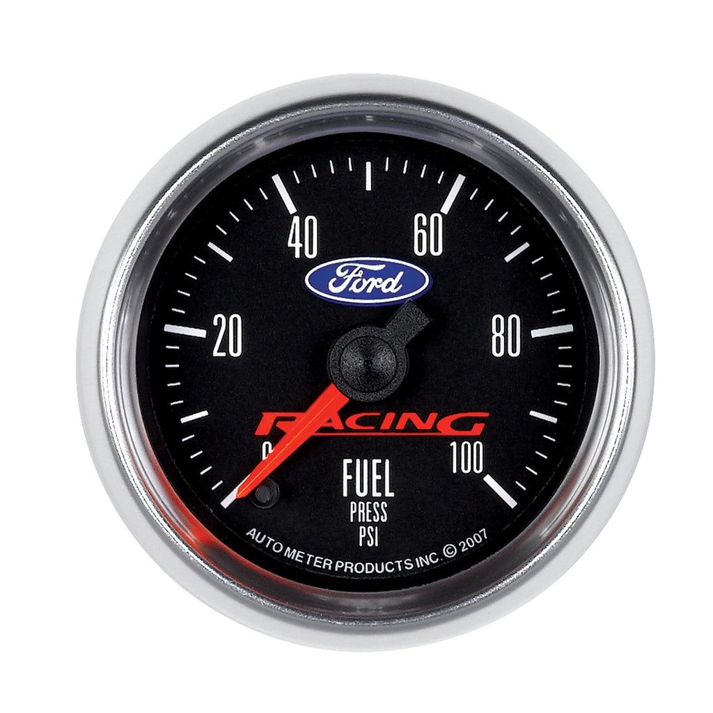 AutoMeter 880080 GAUGE, FUEL PRESS, 2 1/16", 100PSI, DIGITAL STEPPER MOTOR, FORD RACING